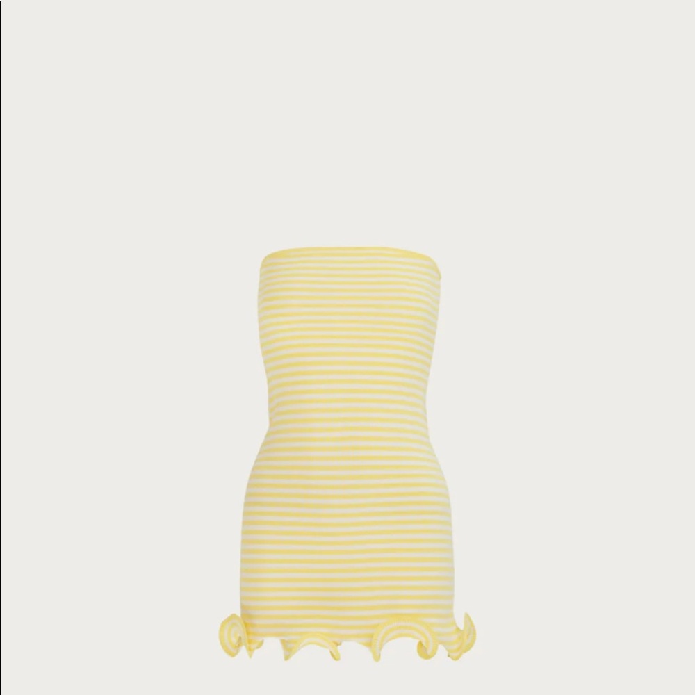 SAME yellow mini dress